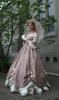 historical prairie wedding dress