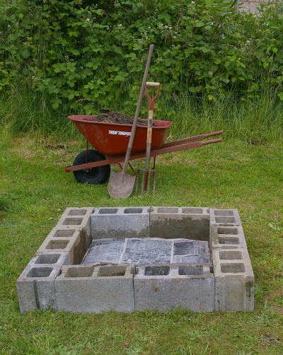 Building a cinder block garden